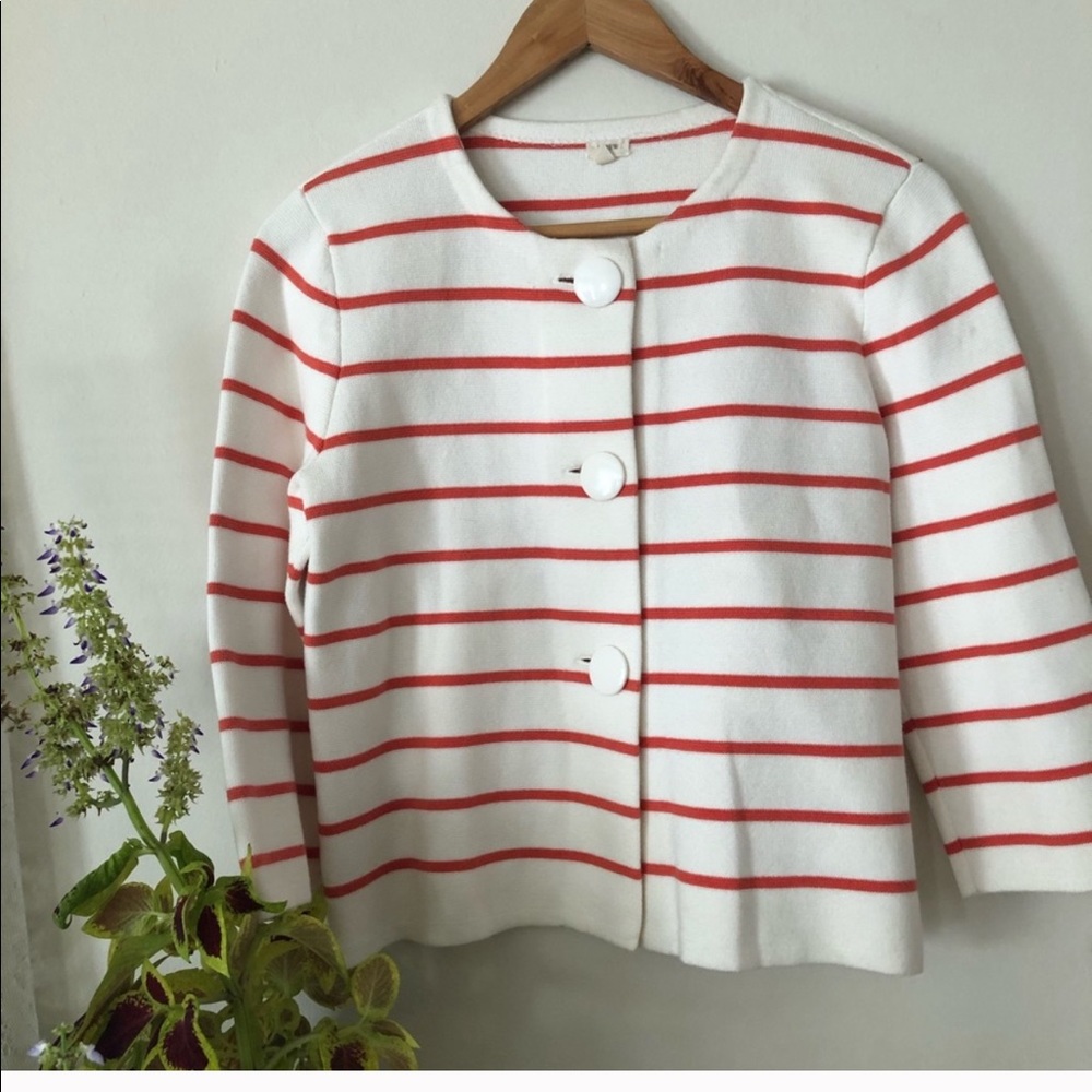 J. Crew | Striped Cardigan 3 Button medium